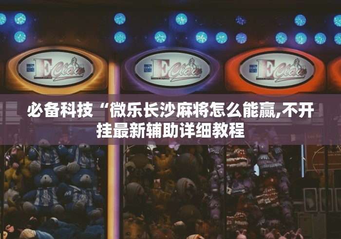 必备科技“微乐长沙麻将怎么能赢,不开挂最新辅助详细教程 必备科技“微乐长沙麻将怎么能赢,不开挂最新辅助详细教程