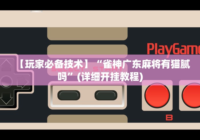 【玩家必备技术】“雀神广东麻将有猫腻吗”(详细开挂教程)