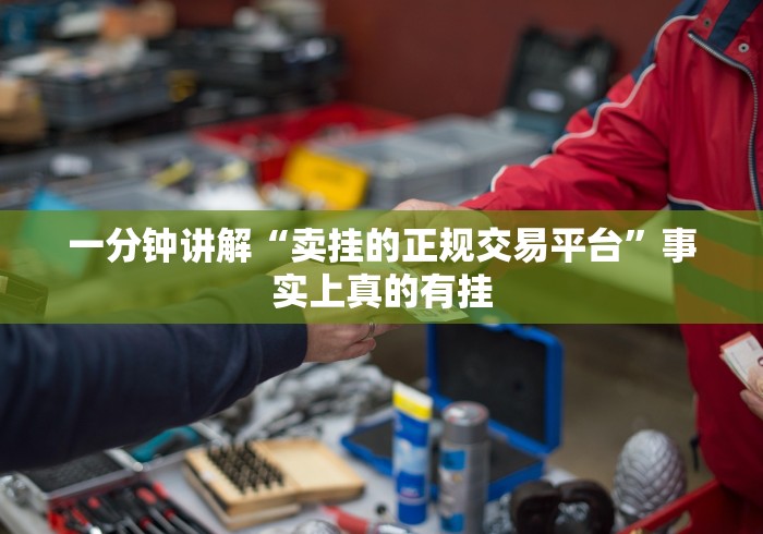 一分钟讲解“卖挂的正规交易平台”事实上真的有挂